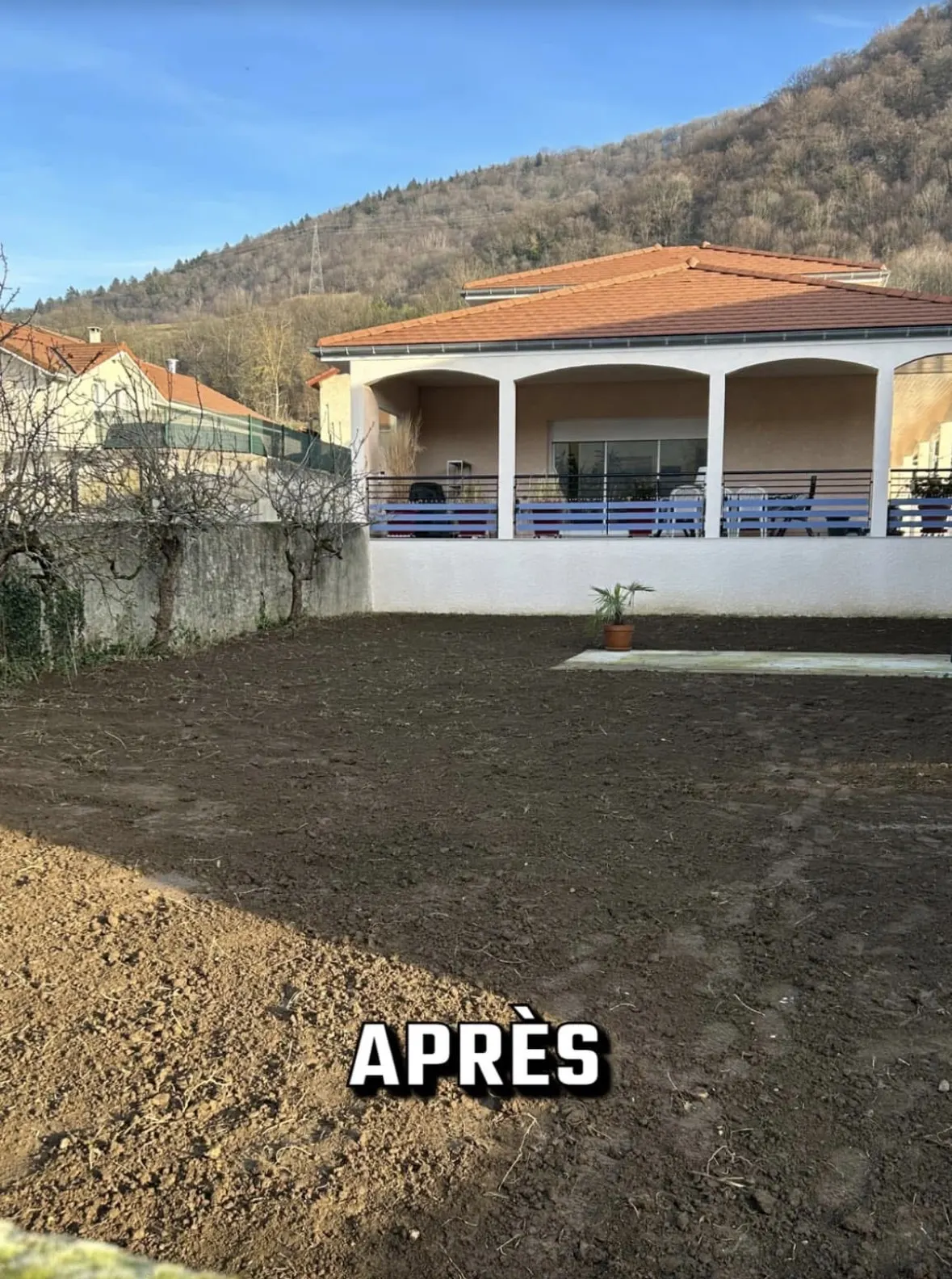Terrain nivelé, prêt pour la construction