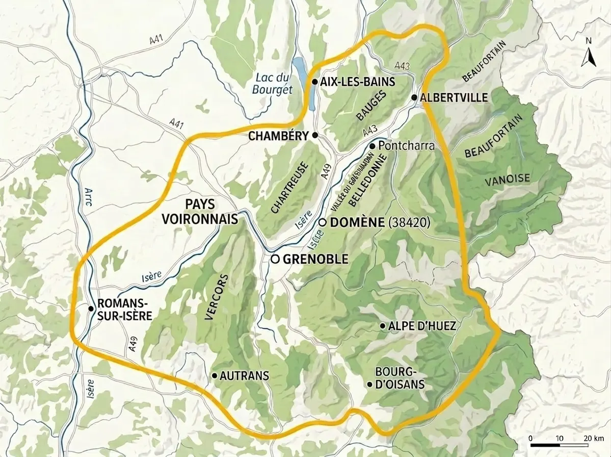 Zone d'intervention - Grésivaudan