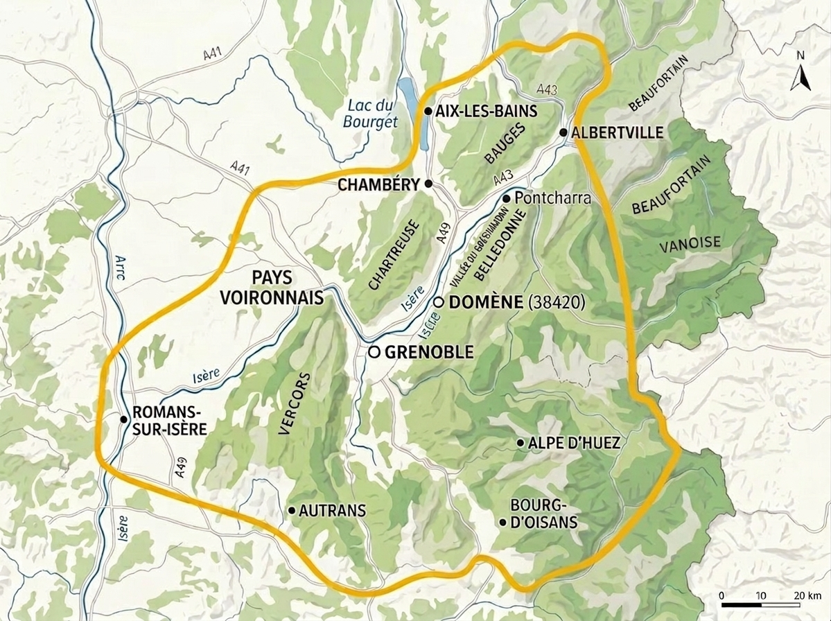 Zone d'intervention - Grésivaudan
